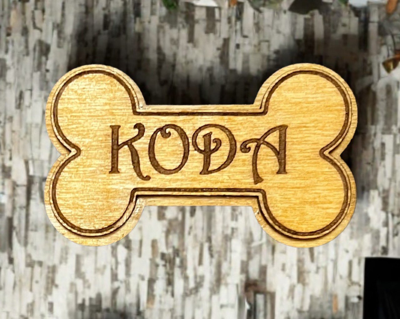 Dog Bone Magnet with Name