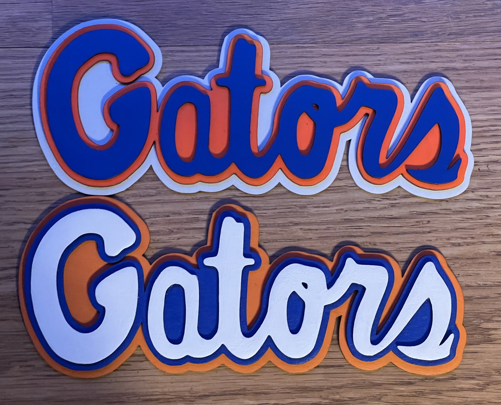 Layered Gators Sign Detail